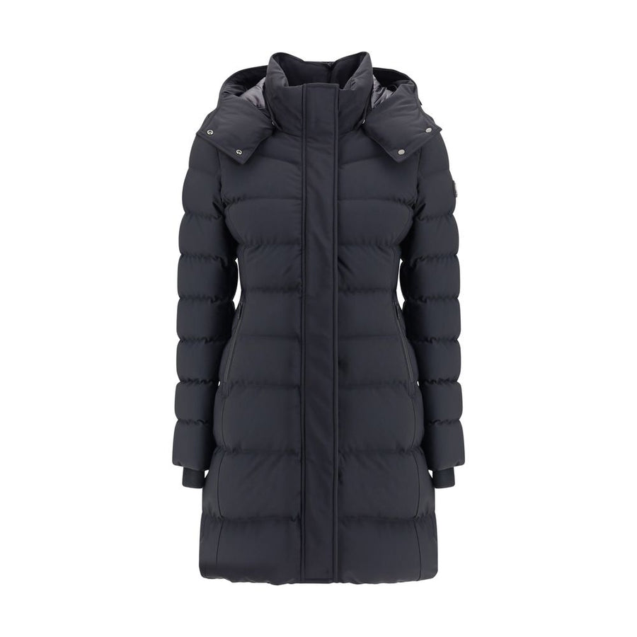 Moose Knuckles Outer: 76% Nylon 24% Elastane; Inner: 100% Duck Down down jacket in black