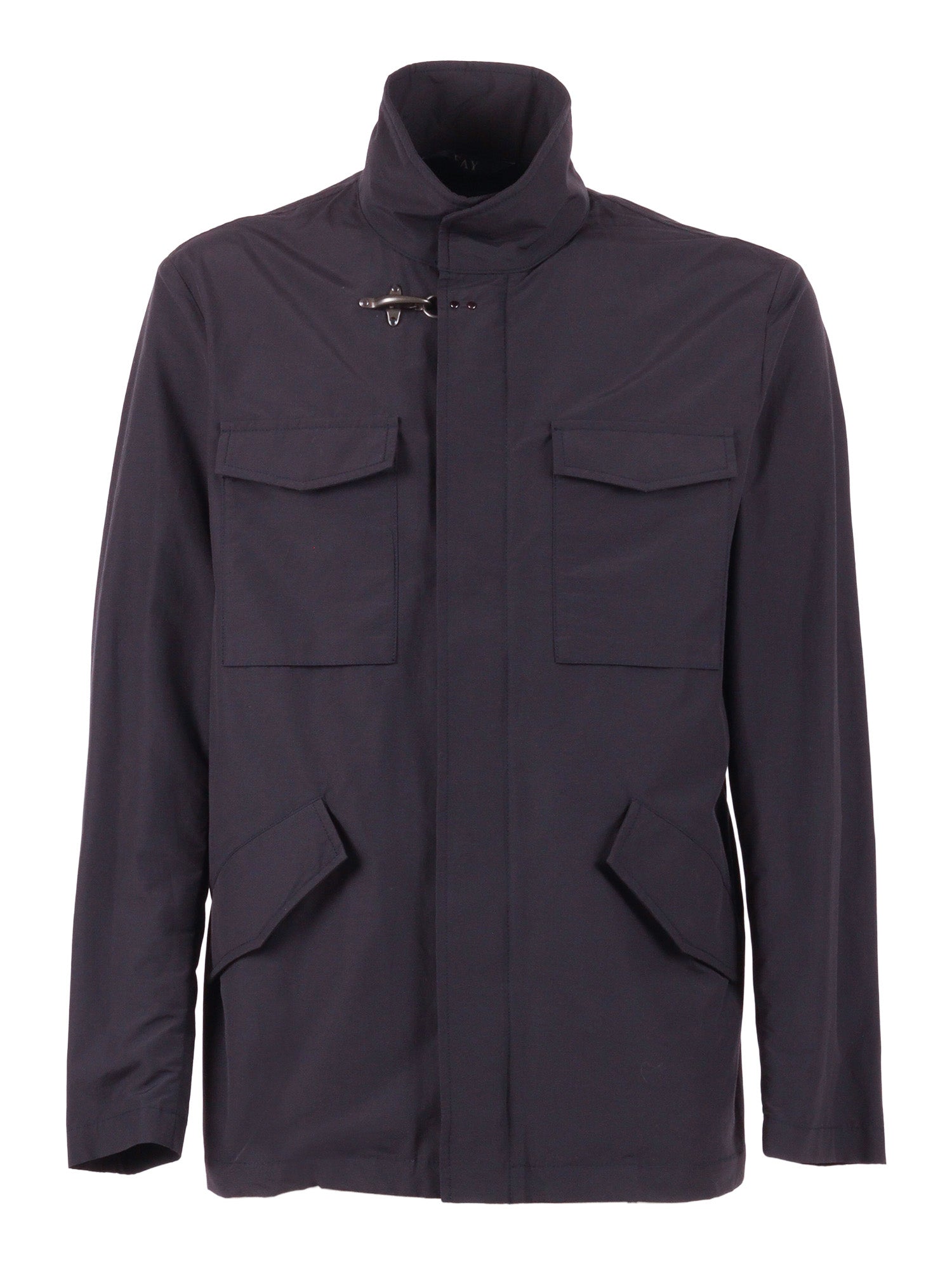 FAY FIELD EXPORER Blue Cotton Polyamide Jacket