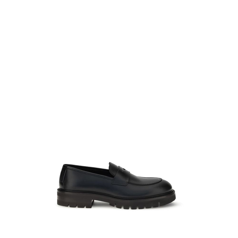 Ferragamo 100% Calf Leather Bos Taurus loafer in black