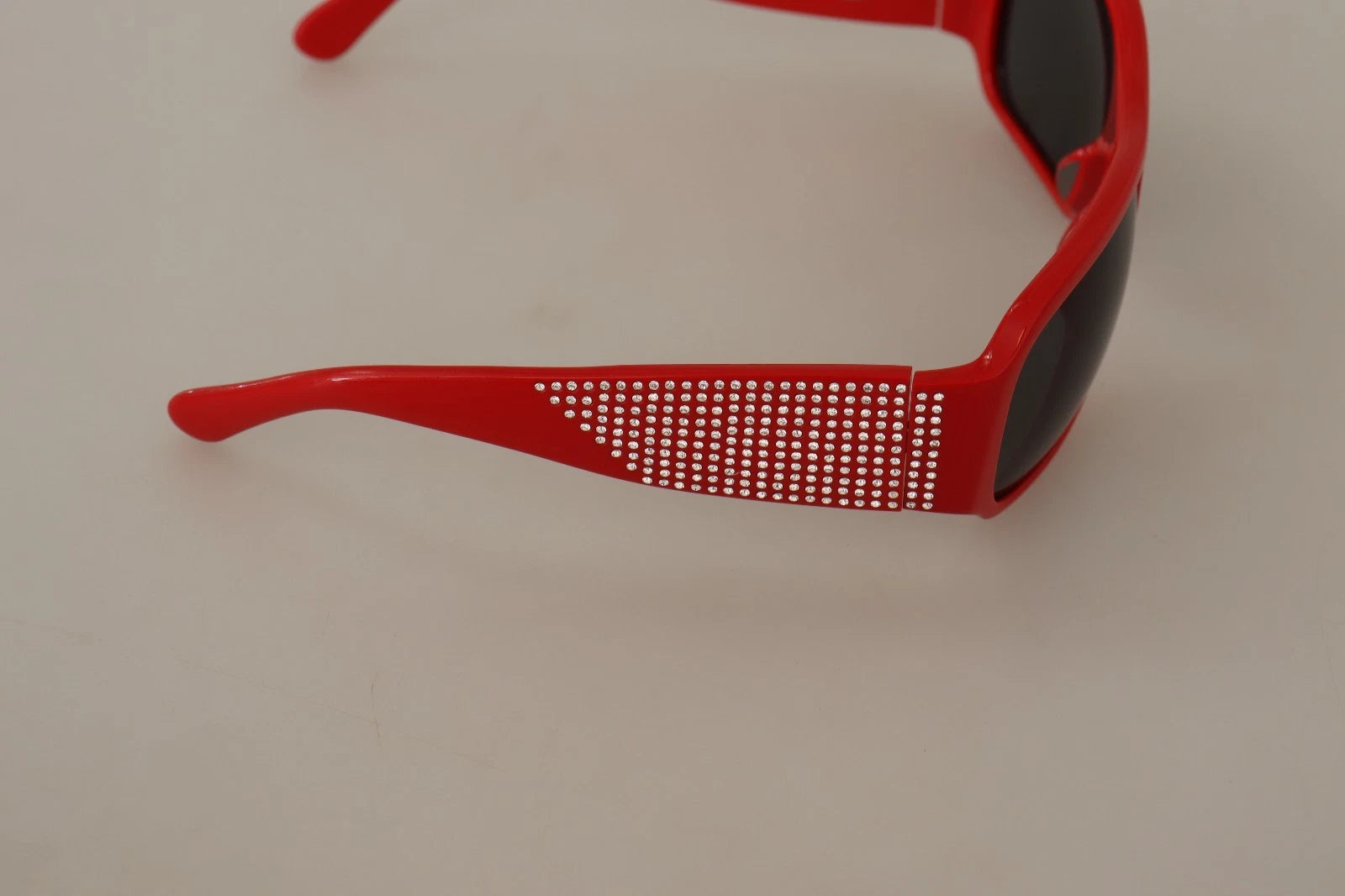 Dg4027 Red Crystal Black Lens Shades Sunglasses Polycarbonate