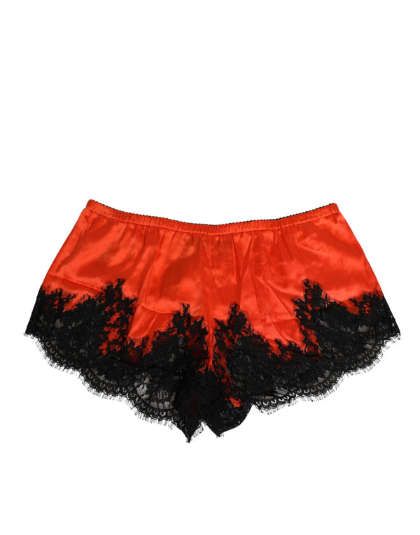 Dolce & Gabbana 80% Silk shorts in red