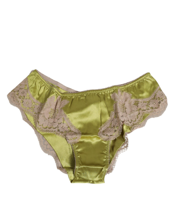 Dolce & Gabbana 80% Silk brief in green