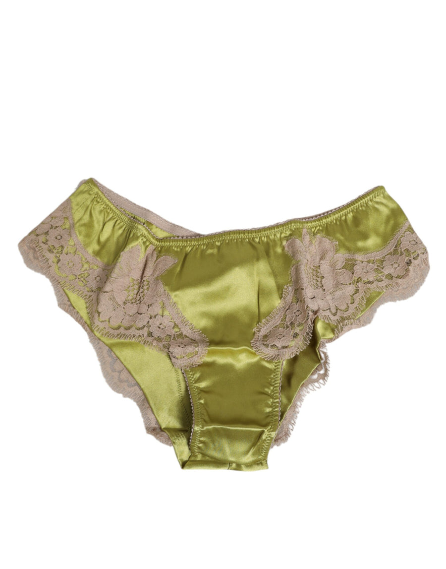 Dolce & Gabbana 80% Silk brief in green