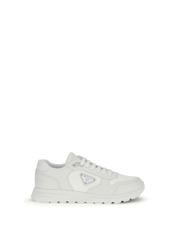 Prada Upper: 50% recycled polyamide sneaker in white