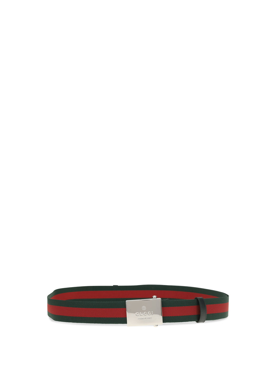 Belt W.35 Military Ribbon Green Polyester