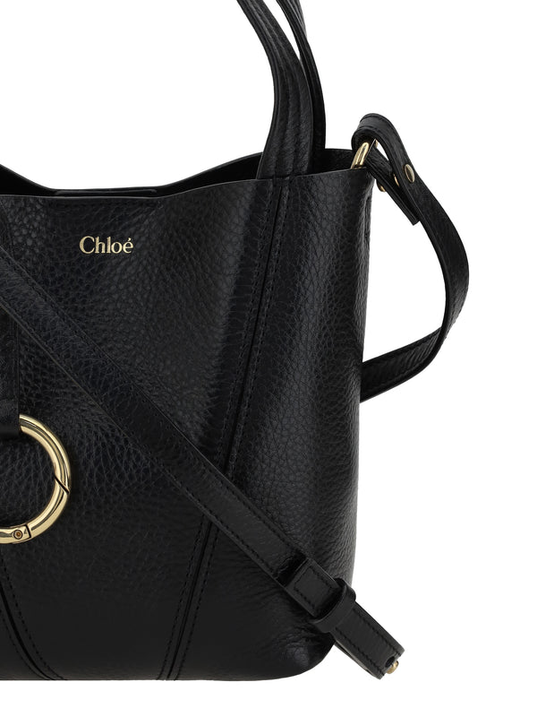 Shoulder Bag Spin Black Leather Calf