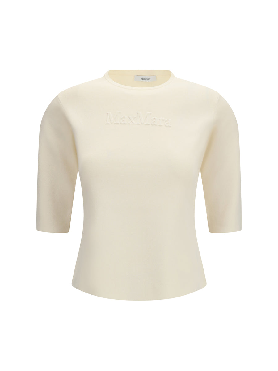 Max Mara Pure 65% Viscose; 35% Polyamide t-shirt in beige