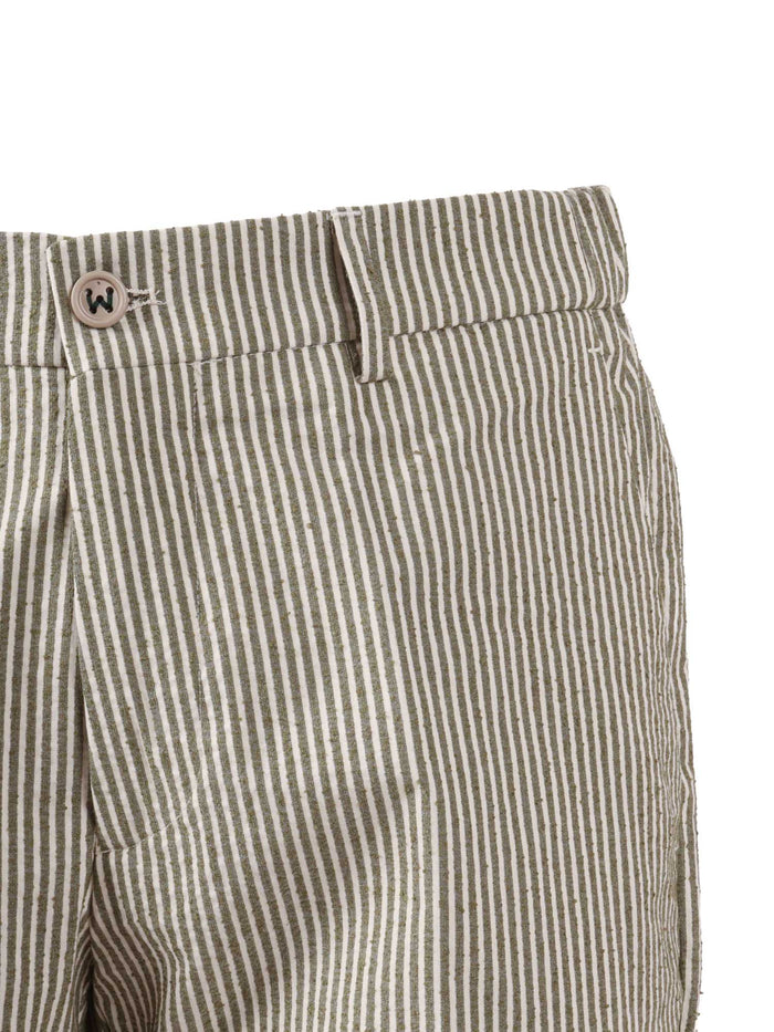 Ber_muda Elax Pants Green Cotton Polyamide Elastane Bermuda Short