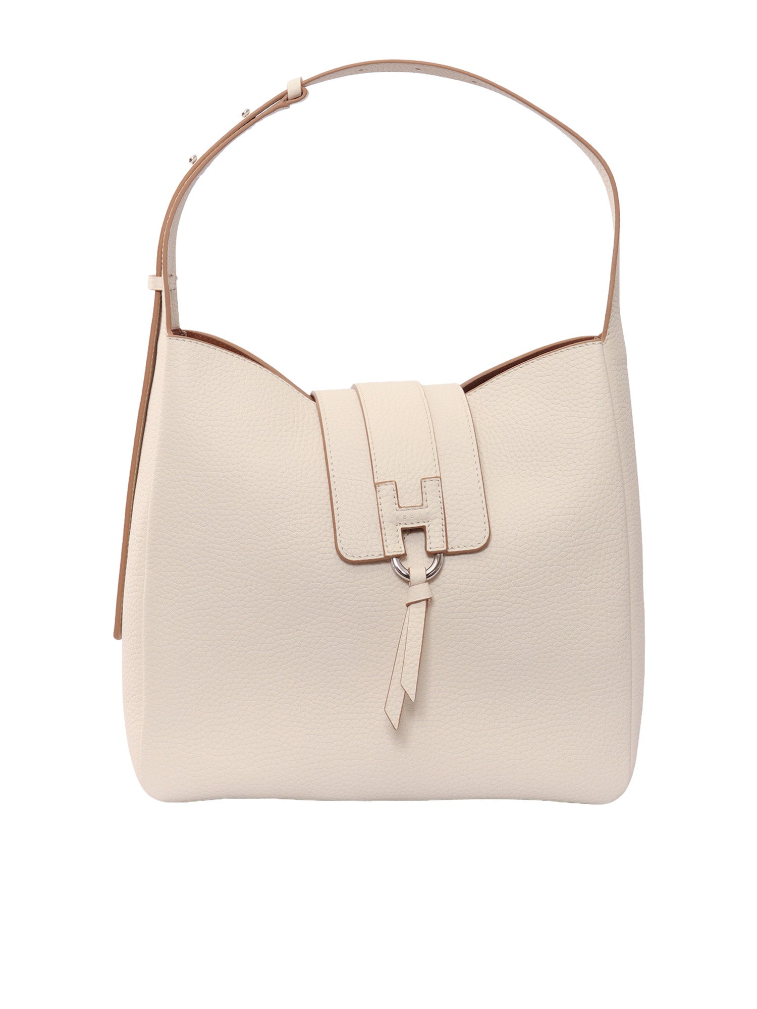 H01X HOBO MINI VERTICALE BAG White Calfskin Lining Handbag