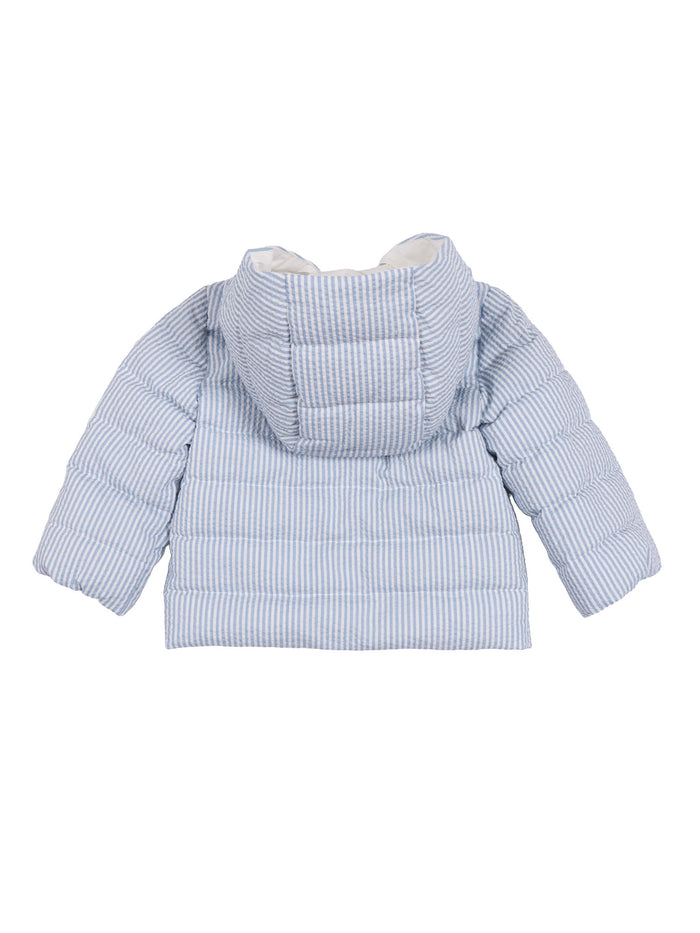 HALUK JACKET Light Blue Short Puffer
