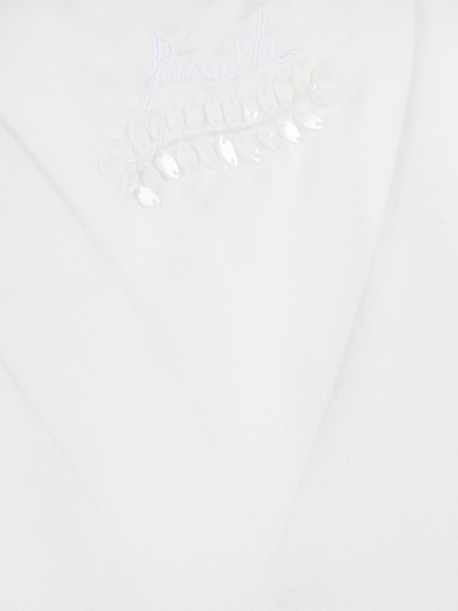 BLOUSE White Silk