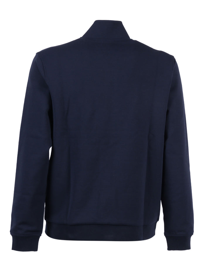 Sweatshirt Blue Cotton Polyester Elastane