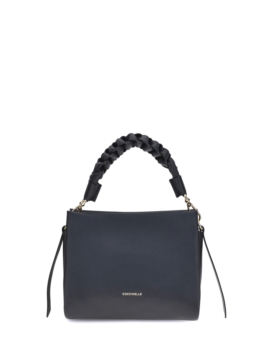 Coccinelle 100% calf leather (Bos taurus) shoulder bag in black