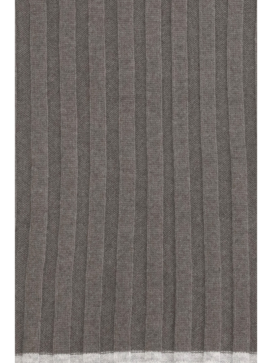Cashmere Scarf Army Washed/pebble