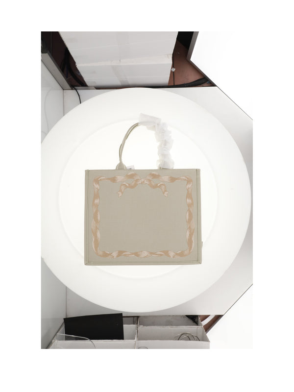 Tote Bag Beige-Multicolour Beige/multicolour Cotton Shoulder