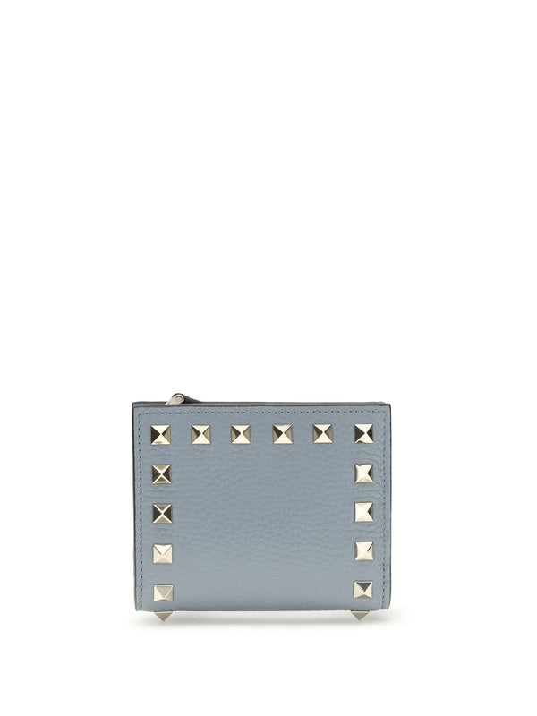 Valentino Garavani 100% Lambskin wallet in gray