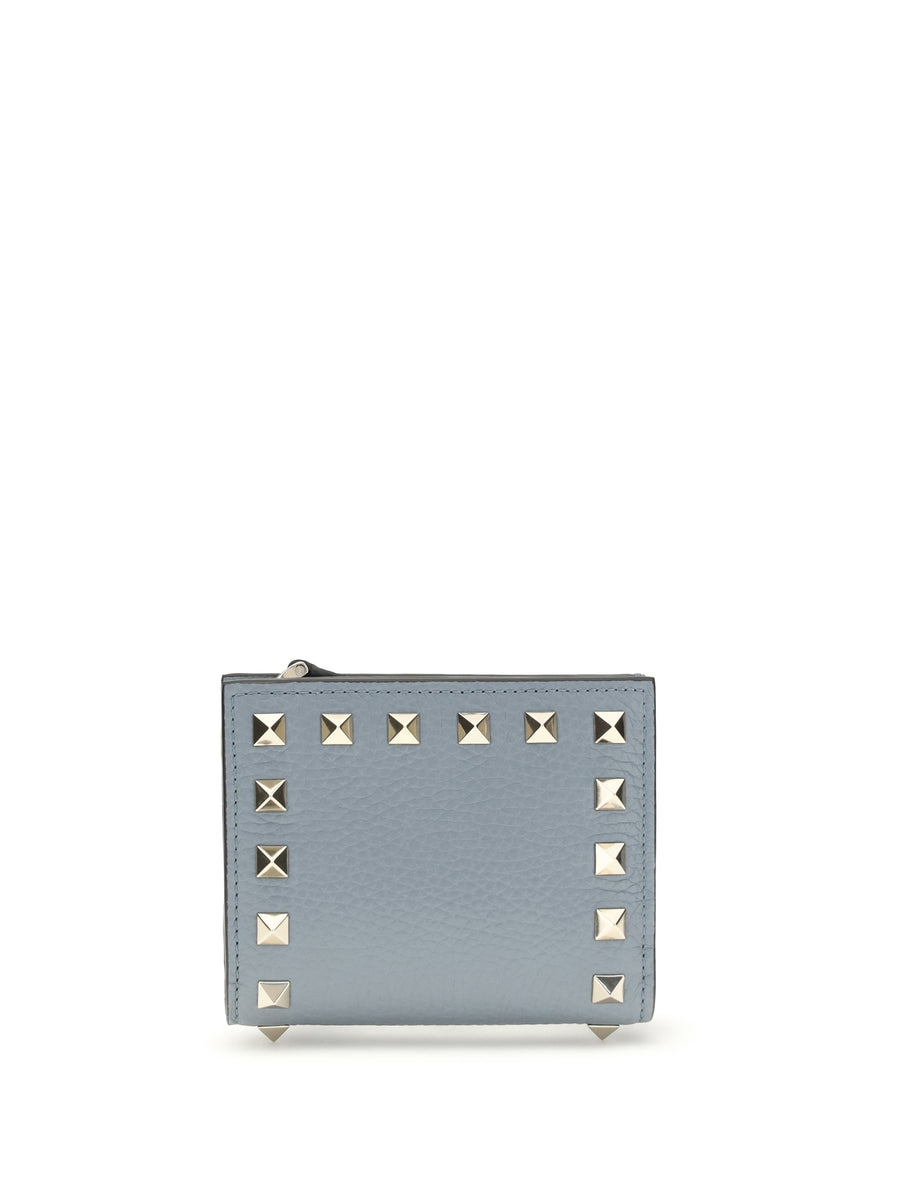 Valentino Garavani 100% Lambskin wallet in gray