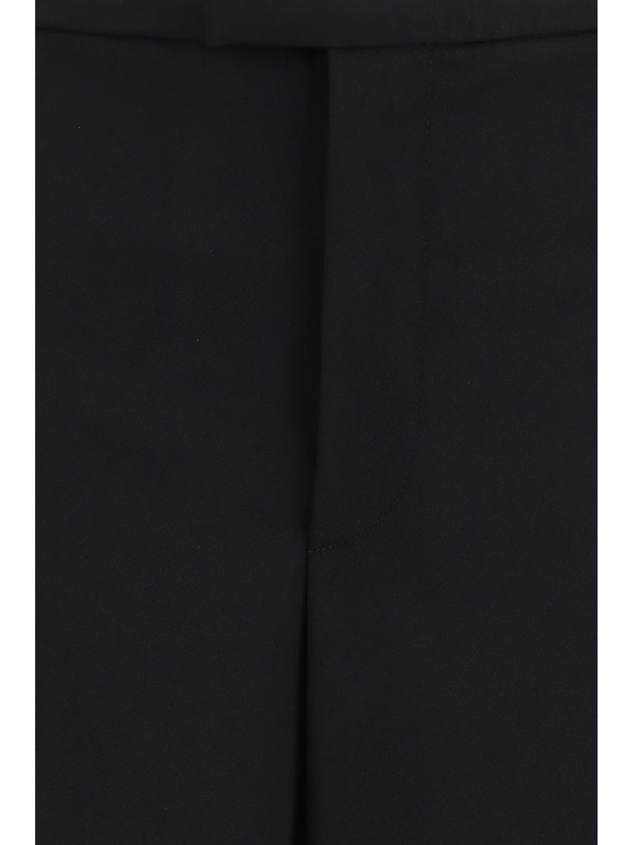 Pants Lightweight Wool Black Merino Trousers