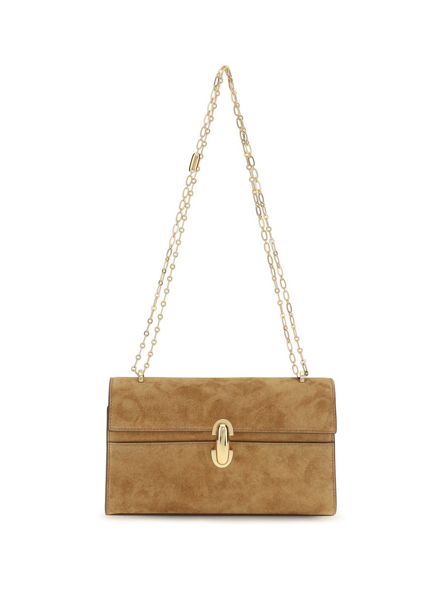 Chain Pouch Symmetry Saddle Calf Leather Shoulder Bags