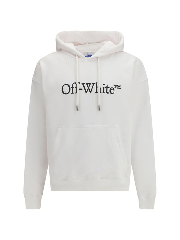 Hoodie Big Bookish Skate White-Black White/black Cotton Sweatshirts