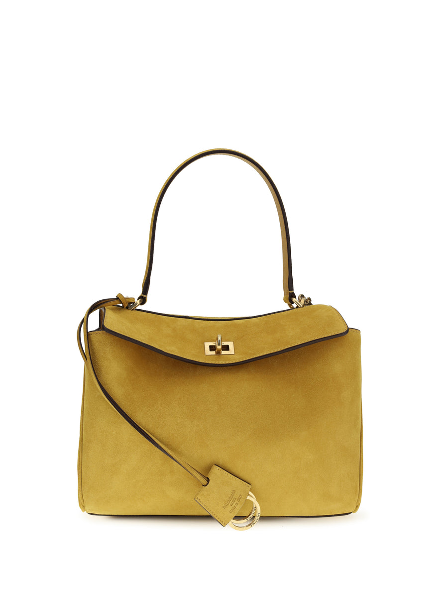Balenciaga 100% calf leather (Bos Taurus) shoulder bag in yellow