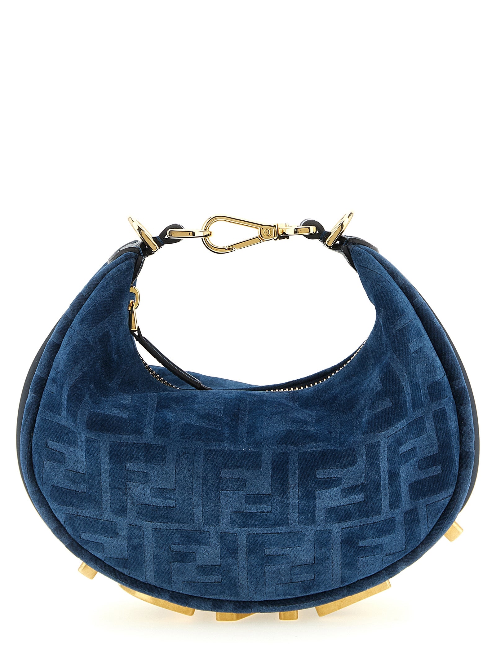 Fendigraphy Mini Handbag Blue Hand Bags