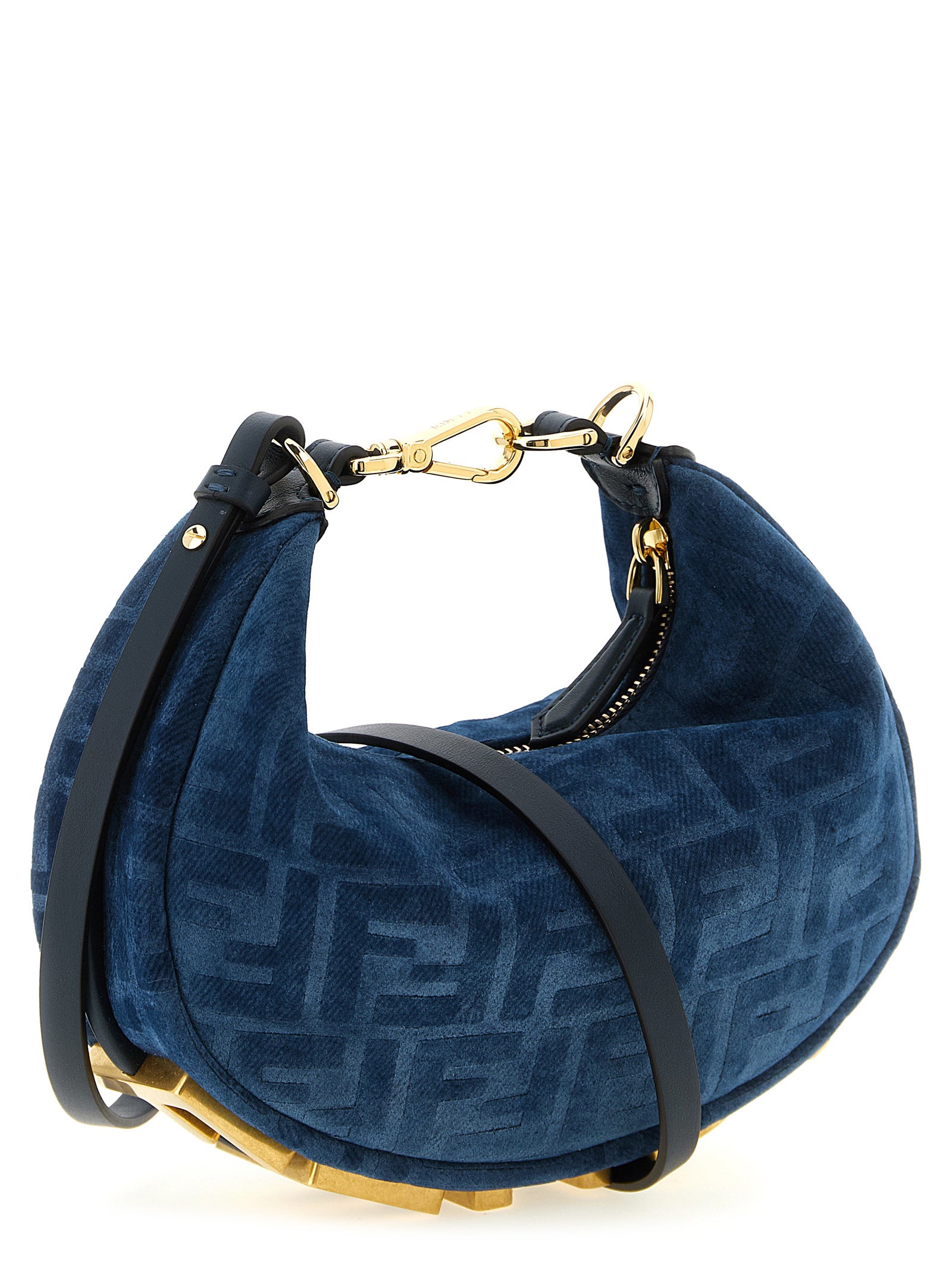 Fendigraphy Mini Handbag Blue Hand Bags