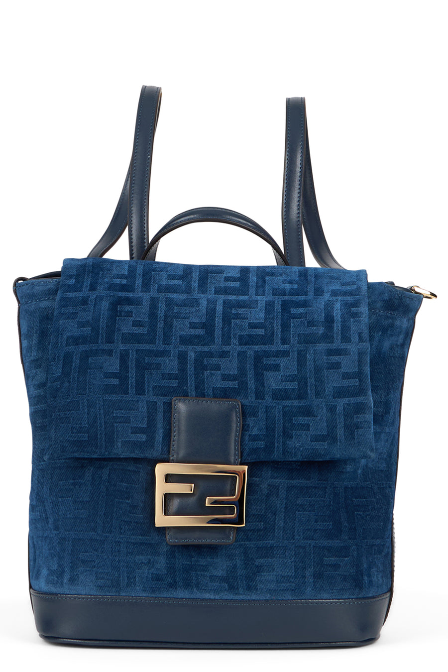 Backpack Velvet Blue Cotton Backpacks