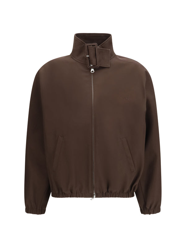 CourrèGes 100% Polyester bomber jacket in brown