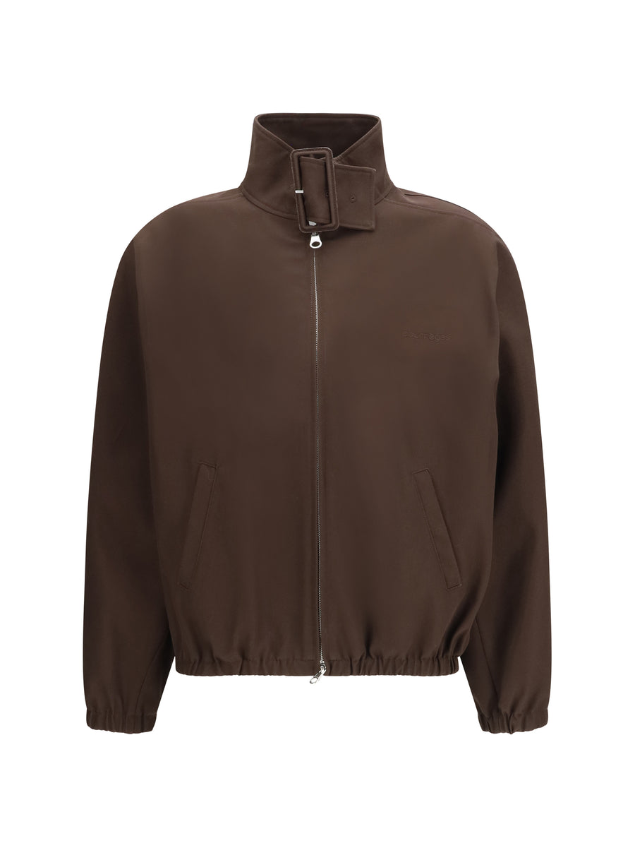 CourrèGes 100% Polyester bomber jacket in brown