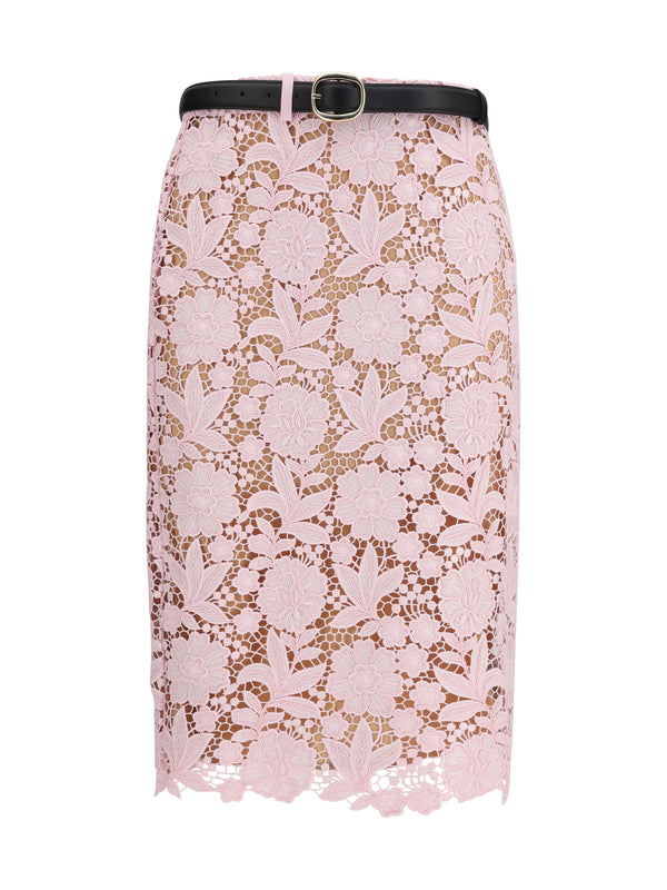 Self-Portrait 100% Polyester skirt in pink