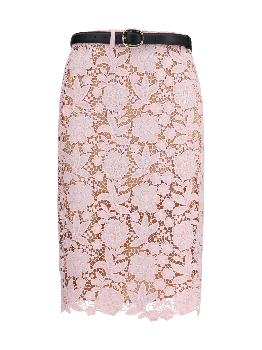 Self-Portrait 100% Polyester skirt in pink
