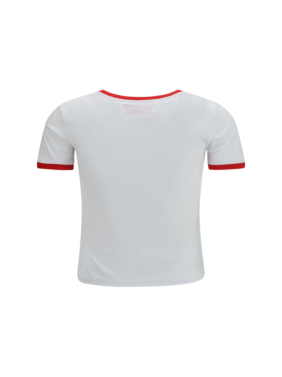 Cotton T-Shirt With Star Logo White T-shirts & Jerseys