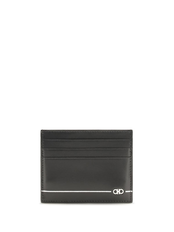 Leather Card Holder Black Calf Umbrellas