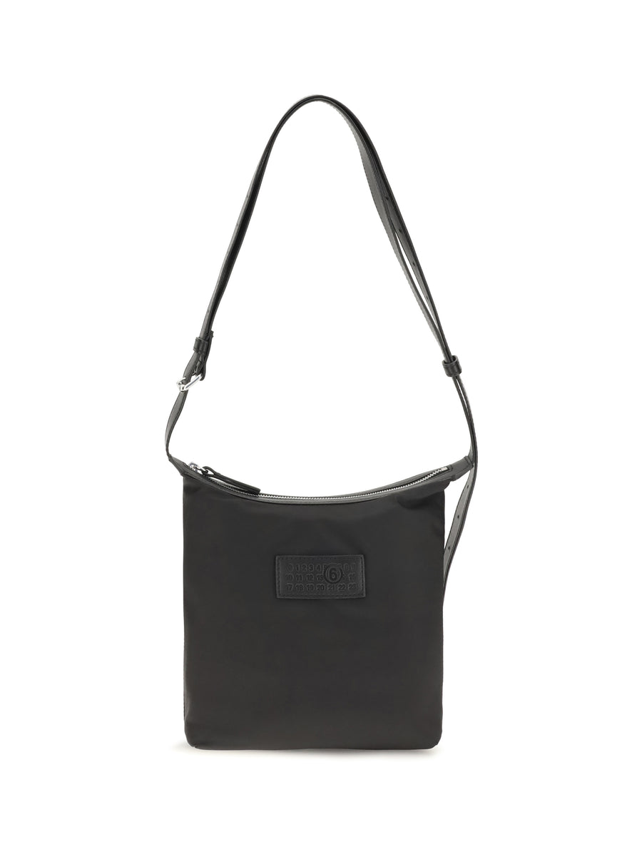 MM6 Maison Margiela 100% Nylon shoulder bag in black