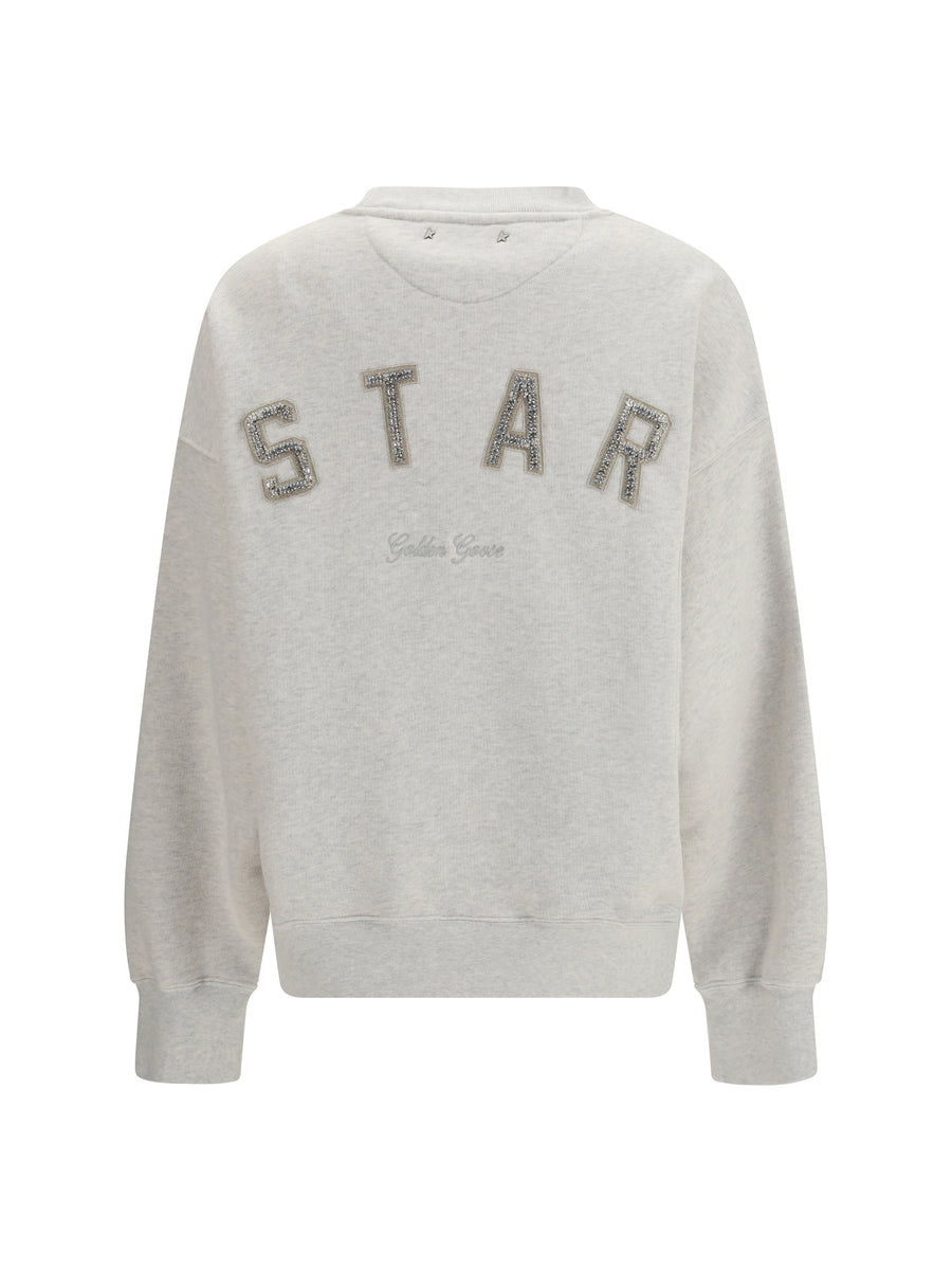 Sweatshirt Star Vintage Grey Melange Cotton Sweatshirts
