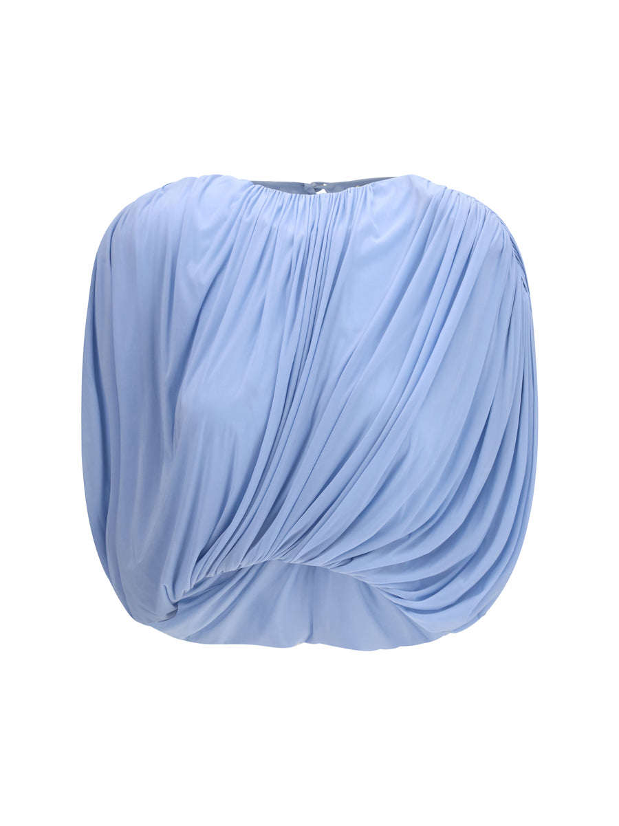 Magda Butrym 92% Cupro; 8% Elastane blouse in blue