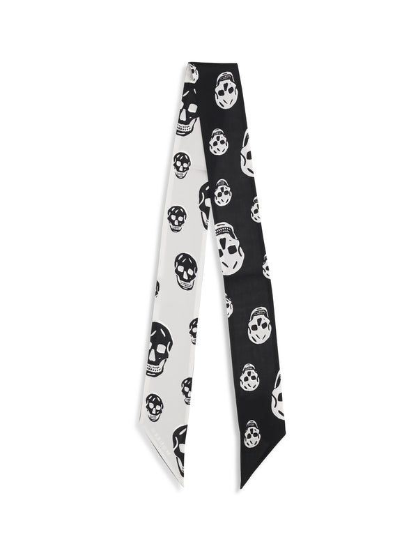 Alexander McQueen 100% Silk scarf in black