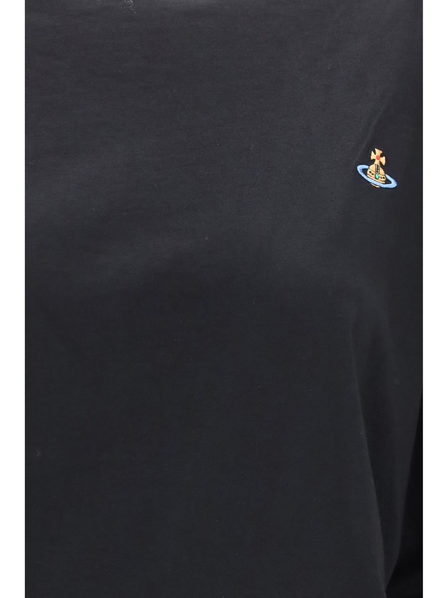 Asymmetric Top Hebo Oversized Black Cotton Tops