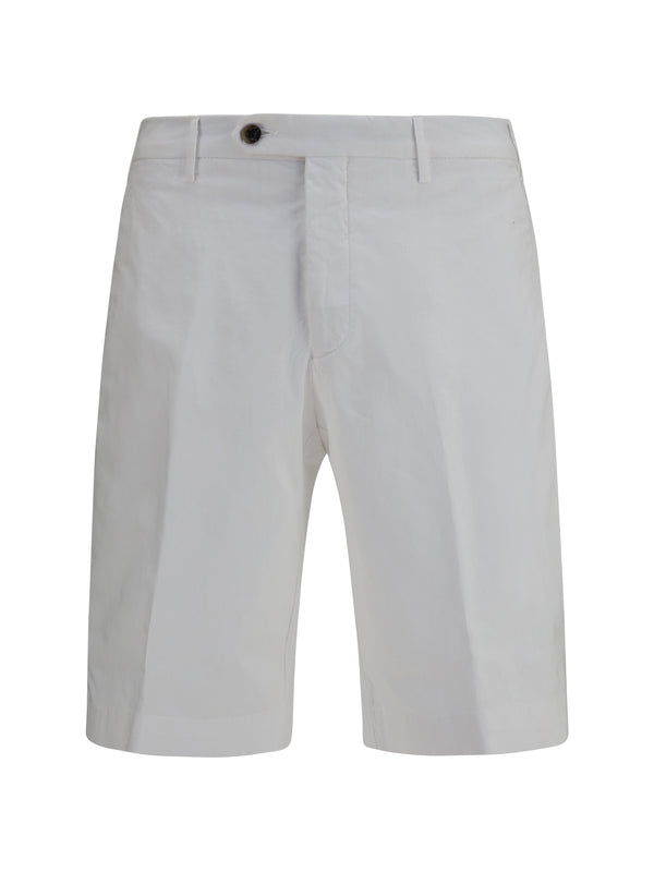 Germano 46% Cotton bermuda shorts in white