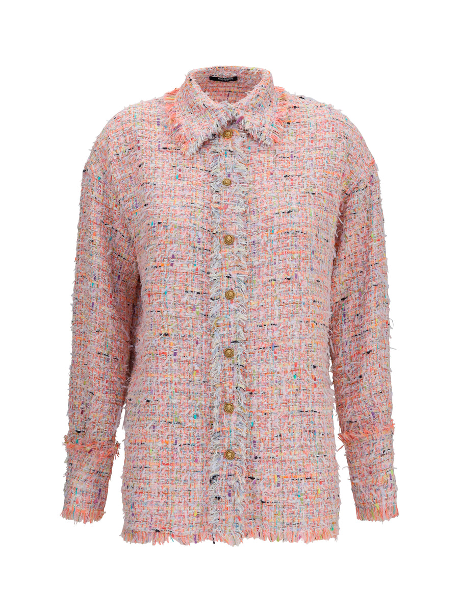 Balmain 58% Polyamide shirt in pink