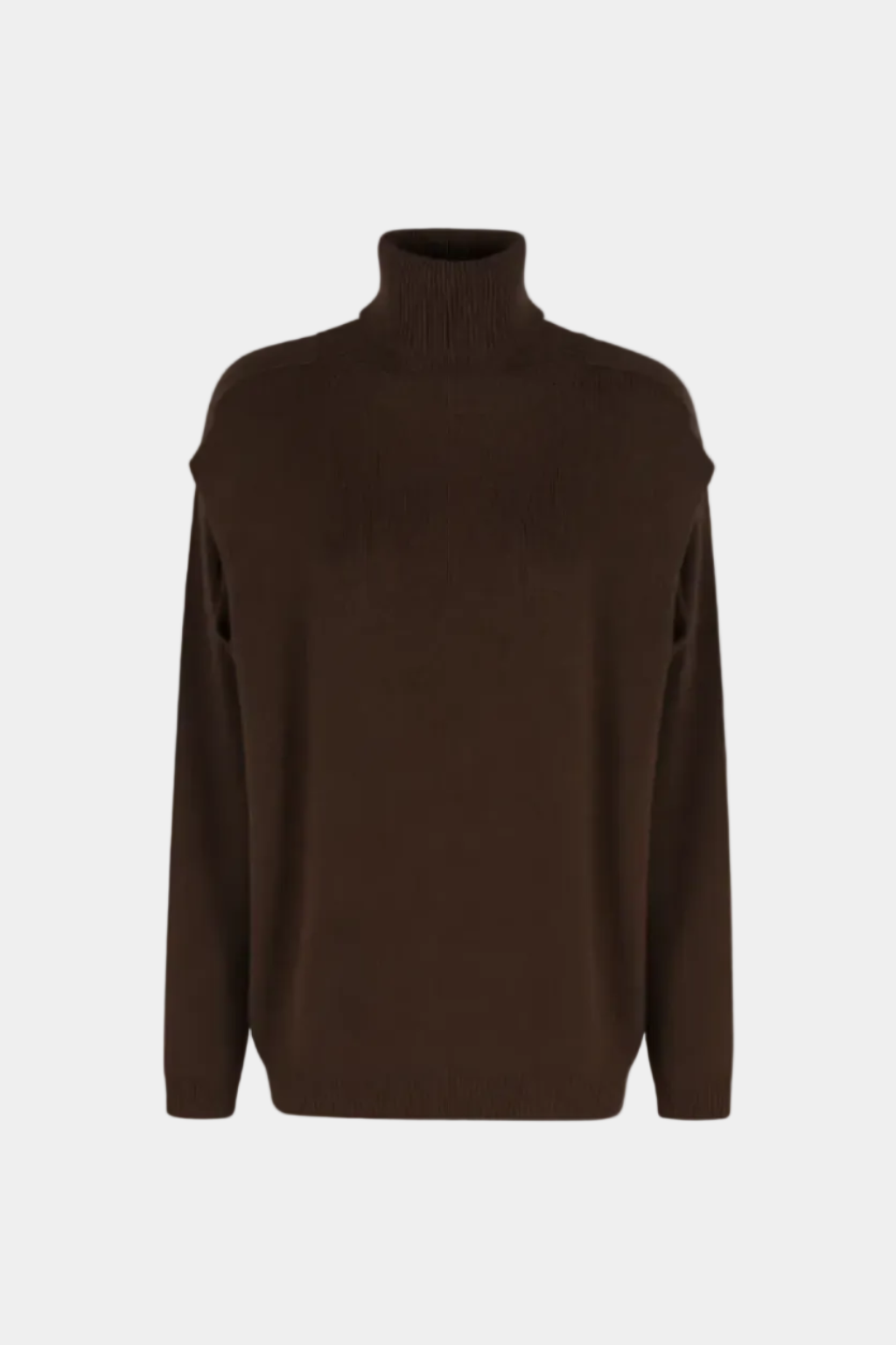 Maglia Misto Cashmere Cut Collo Alto Melanzana 18 Maglieria