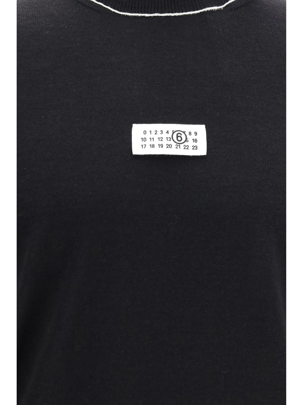Turtleneck Sweater Black Merino Wool (ovis Aries)