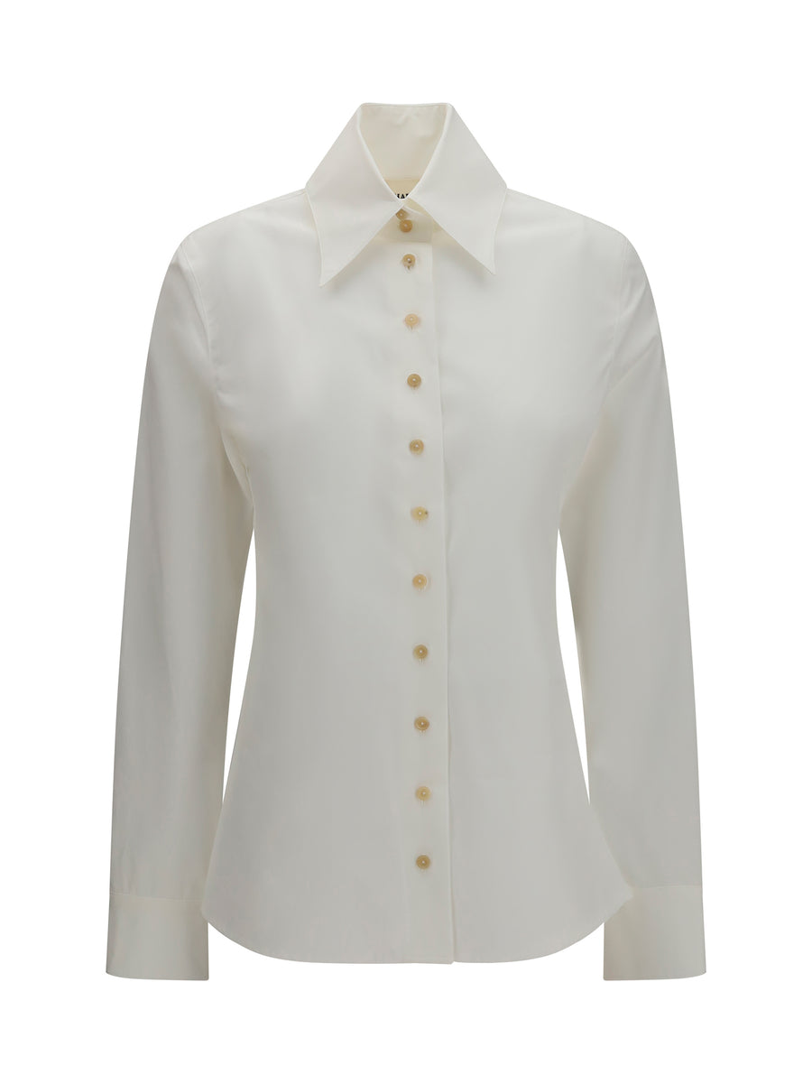 Khaite 100% cotton shirt in white