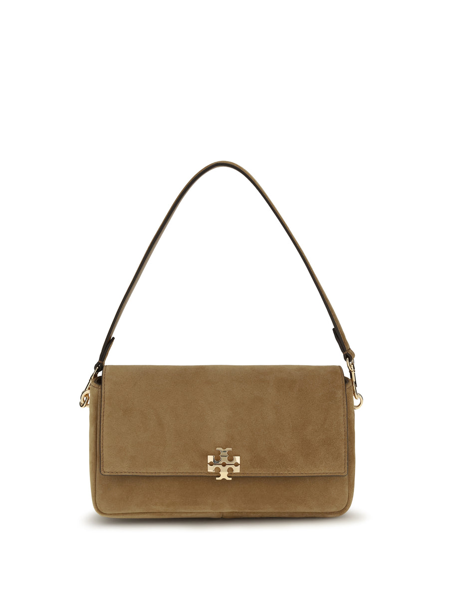 Tory Burch 100% Chamois Leather shoulder bag in beige
