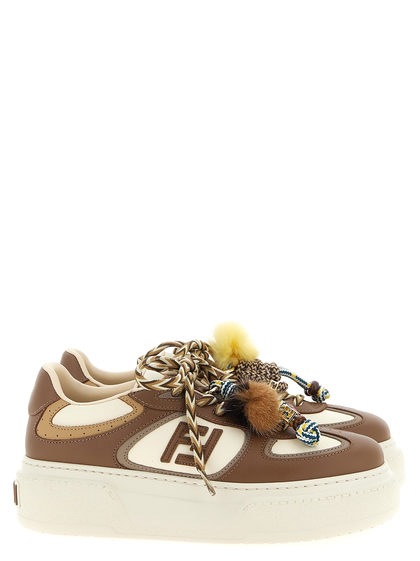 Fendi Match sneakers Multicolor Calfskin Leather (bos Taurus)