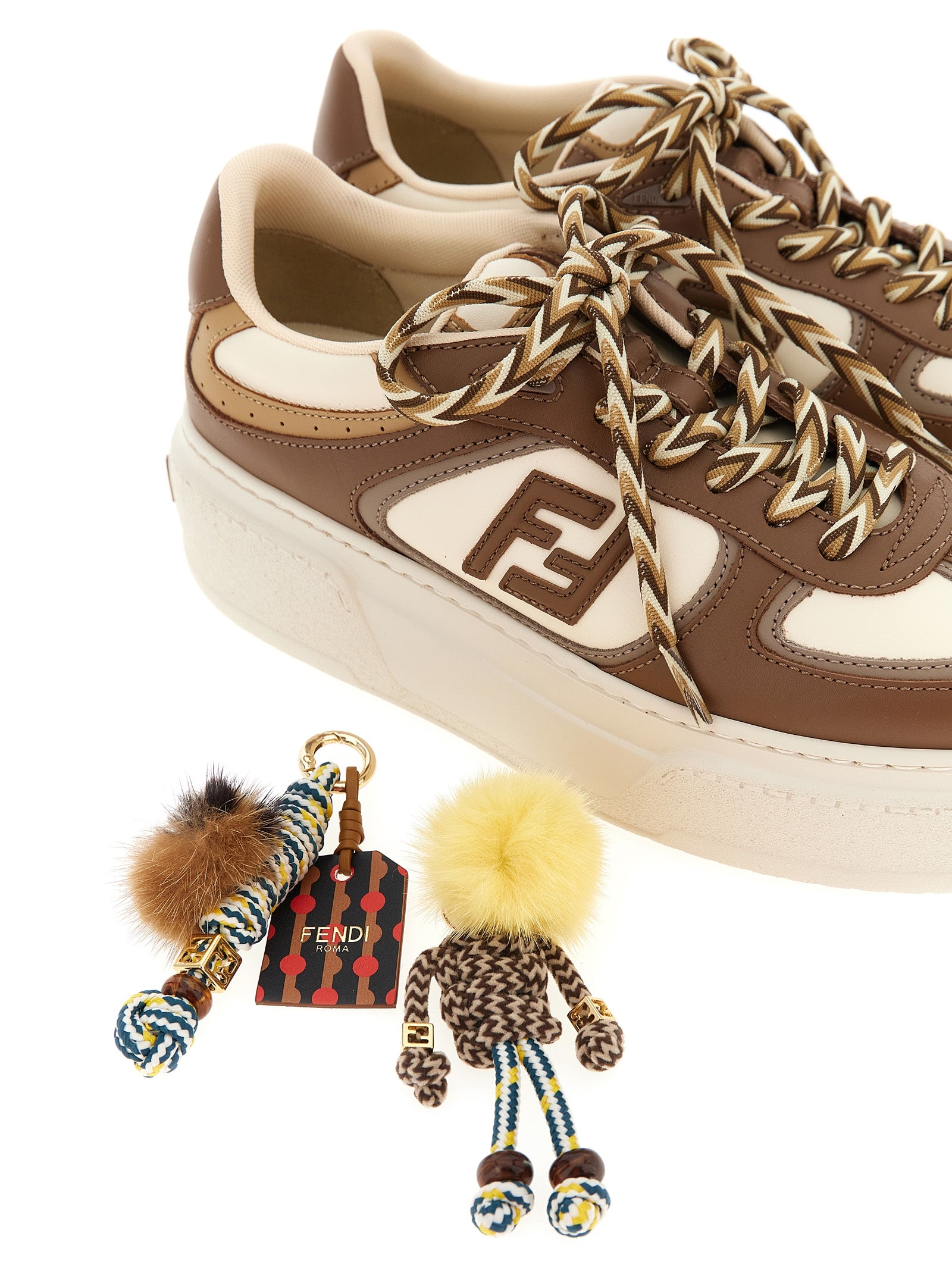 Fendi Match sneakers Multicolor Calfskin Leather (bos Taurus)