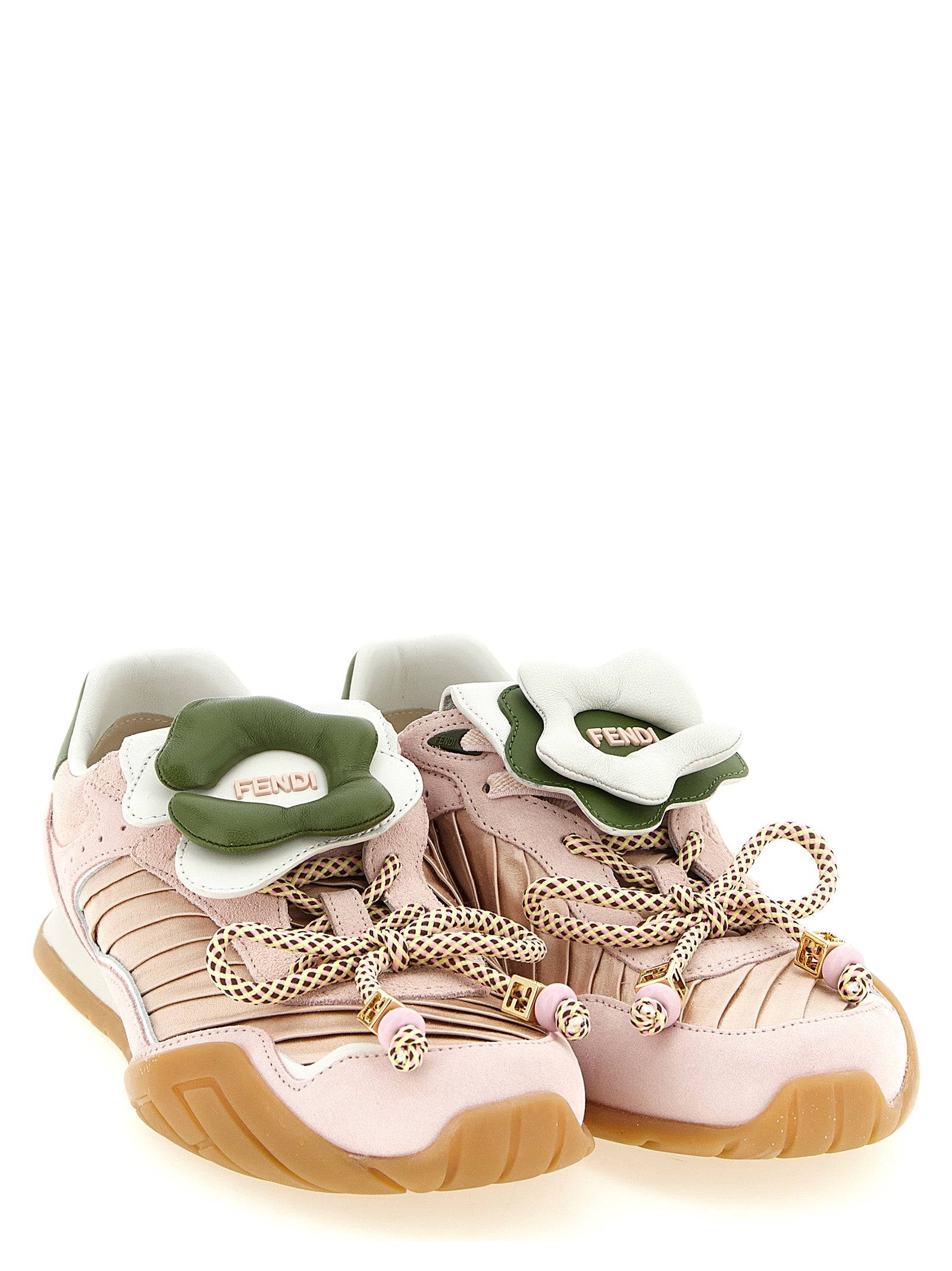 Fendi Wave pulse sneakers Pink Calfskin Leather (bos Taurus)