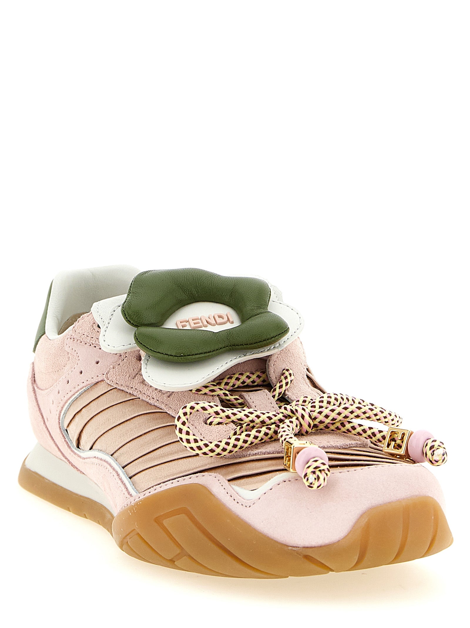 Fendi Wave pulse sneakers Pink Calfskin Leather (bos Taurus)