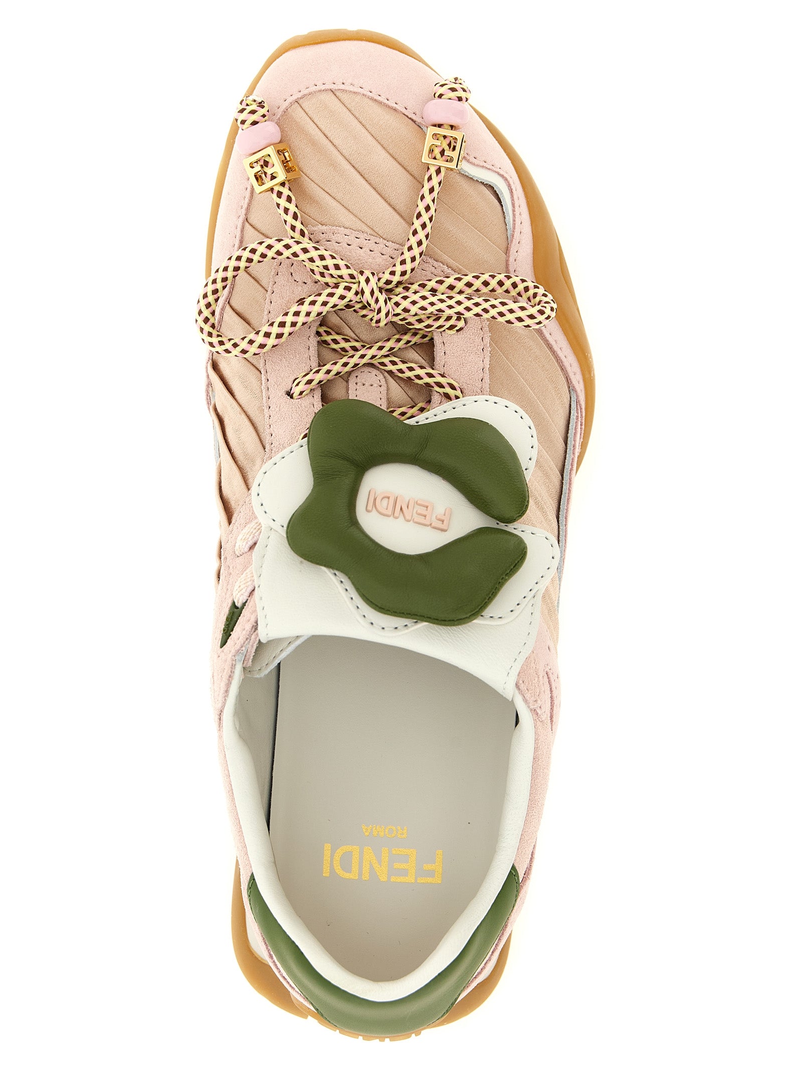 Fendi Wave pulse sneakers Pink Calfskin Leather (bos Taurus)